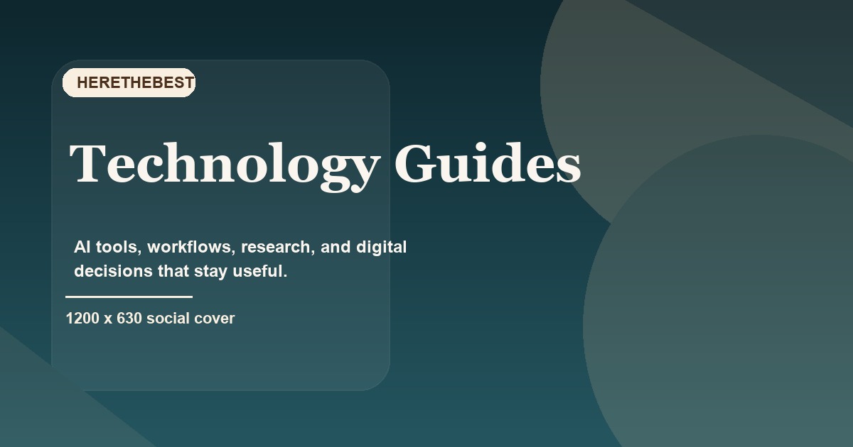 Heresthebest technology editorial cover