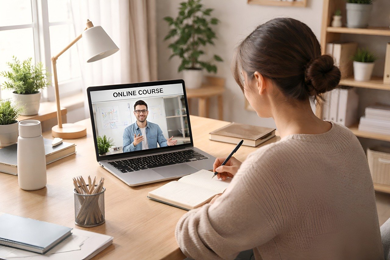 Online learning setup for skill development